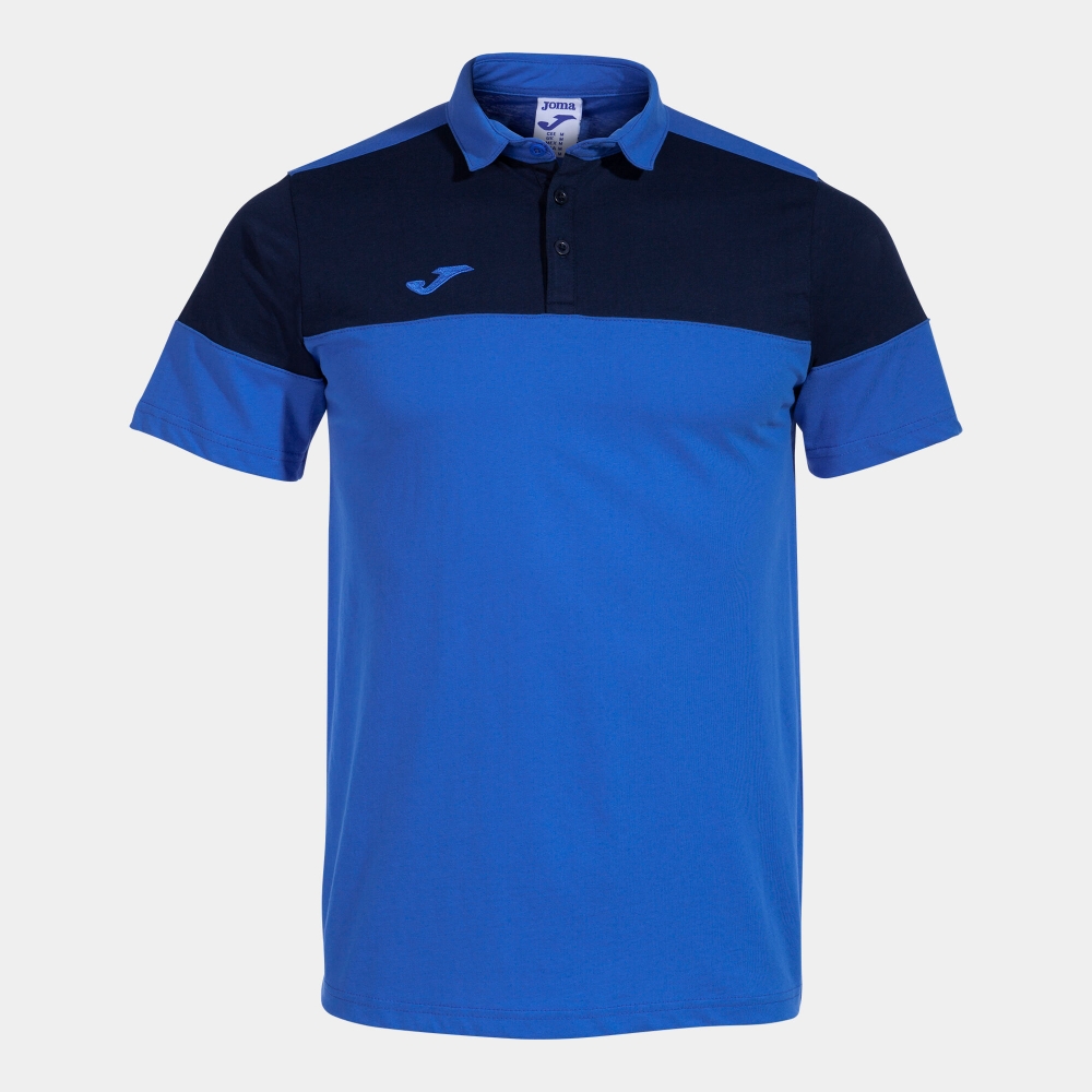 Tricouri polo Joma Crew V maneca scurta Royal bleumarin albastru roial