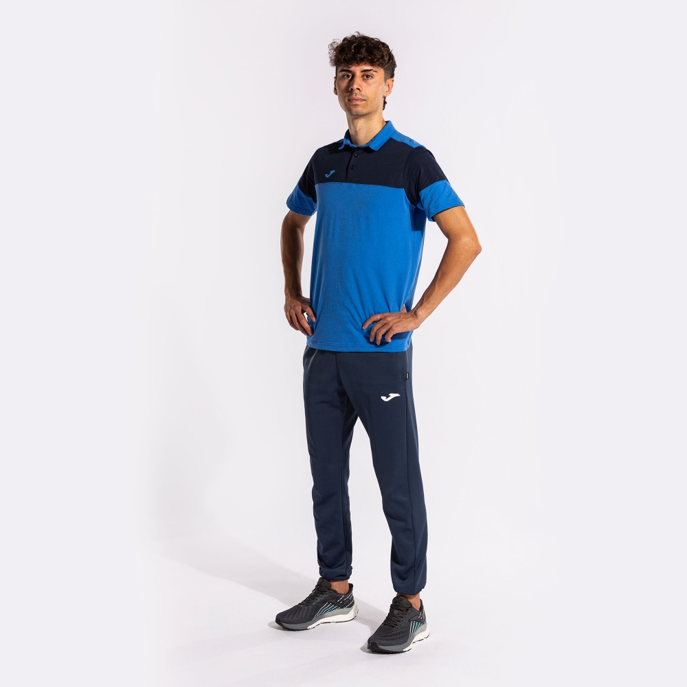 Tricouri polo Joma Crew V maneca scurta Royal bleumarin albastru roial