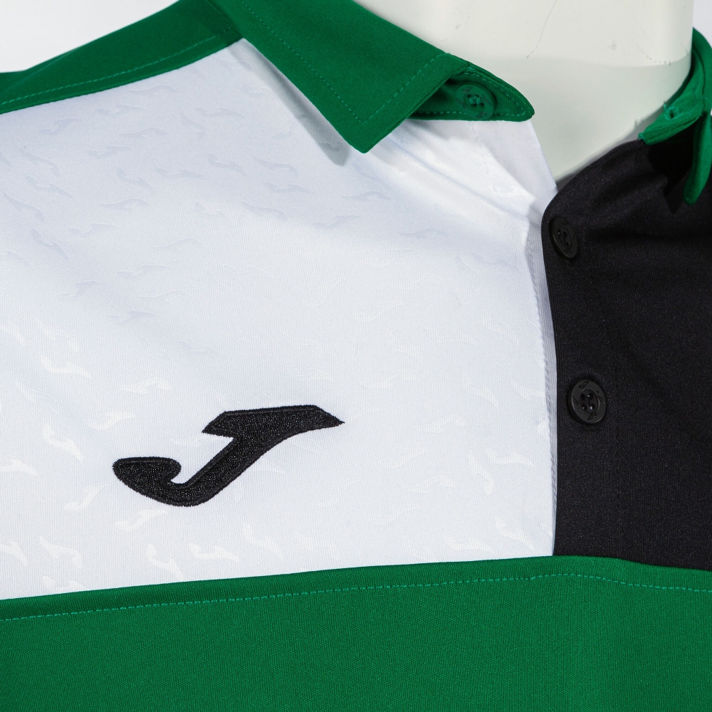 Tricouri polo Joma Crew V maneca scurta verde negru