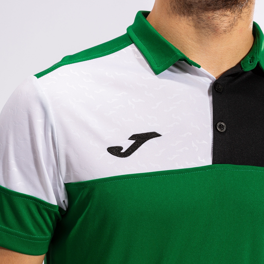 Tricouri polo Joma Crew V maneca scurta verde negru