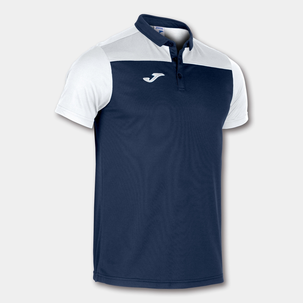 Tricouri Polo Joma Combi bleumarin-alb cu maneca scurta