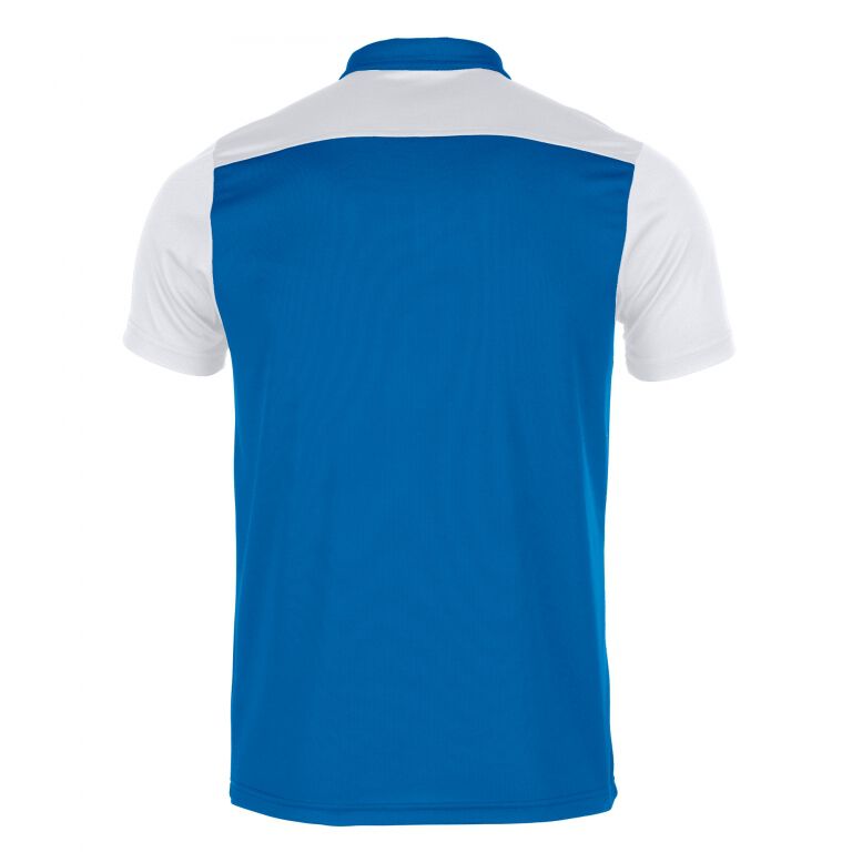 Tricouri Polo Joma Combi Royal-alb cu maneca scurta albastru roial