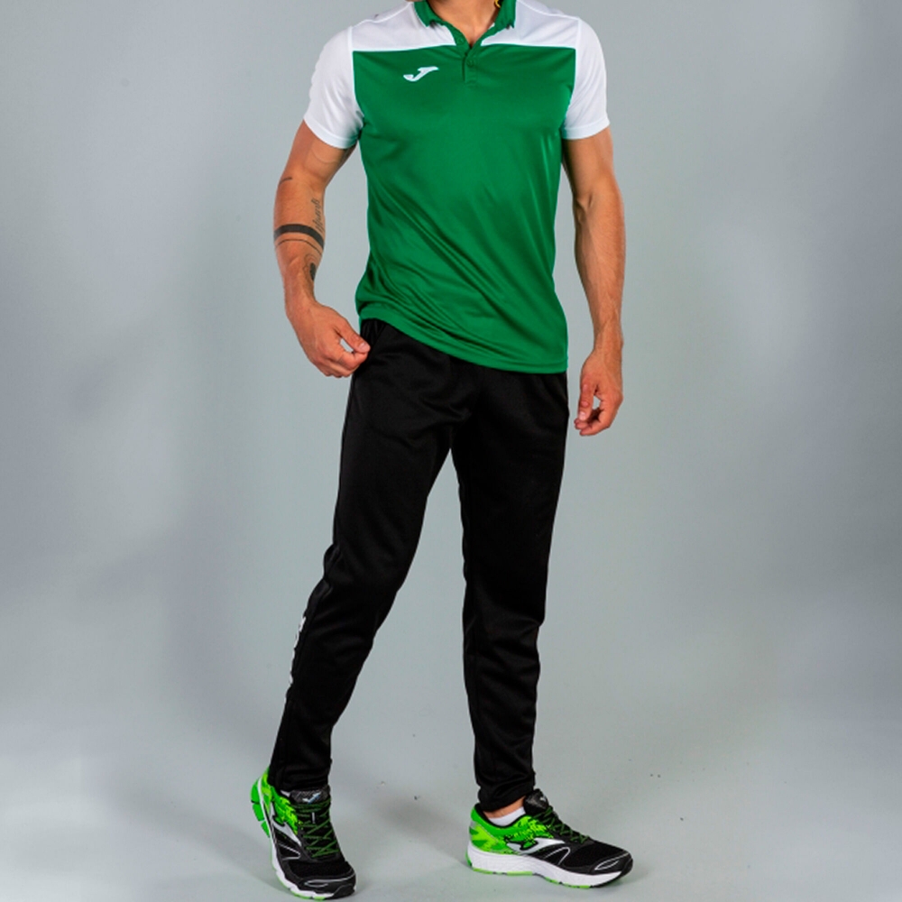 Tricouri Polo Joma Combi verde-alb cu maneca scurta