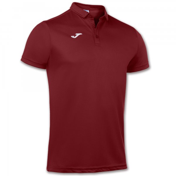 Tricouri Polo Joma Hobby visiniu cu maneca scurta rosu burgundy