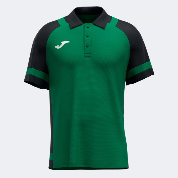 Tricouri polo Joma Lider maneca scurta verde negru