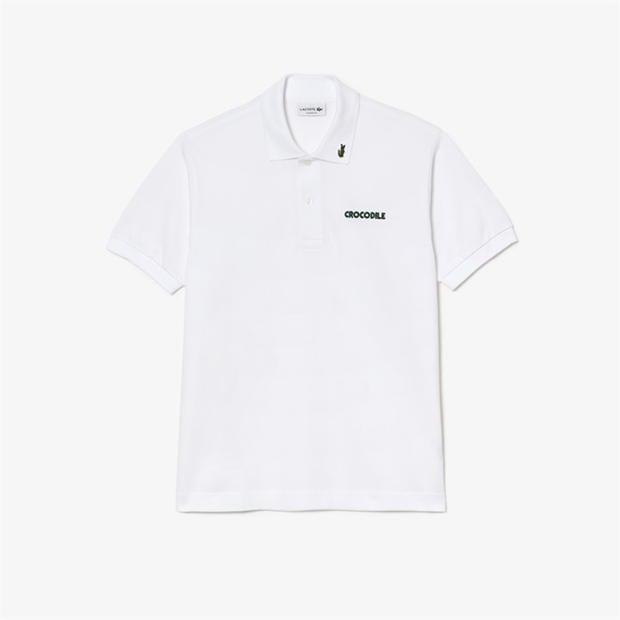 Tricou Tricouri polo Lacoste Embroidered alb