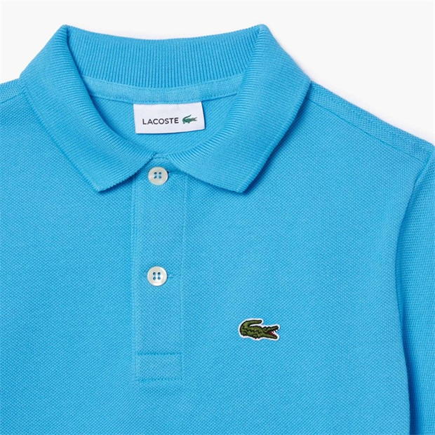 Tricouri Polo Lacoste Pique Logo pentru baietei albastru 4xa