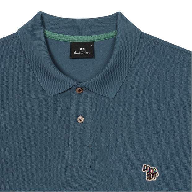 Tricouri Polo PS Paul Smith imprimeu zebra Regular albastru 46c