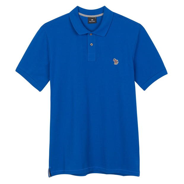 Tricouri Polo PS Paul Smith imprimeu zebra Regular albastru