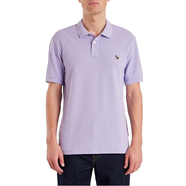 Tricouri Polo PS Paul Smith imprimeu zebra Regular mov 51a