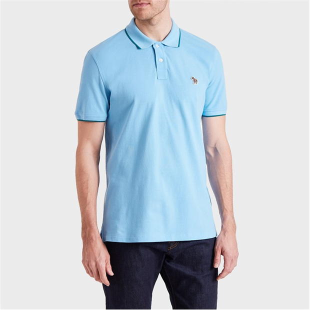 Tricouri polo PS Paul Smith Tipped Zeb pentru barbati albastru 40b