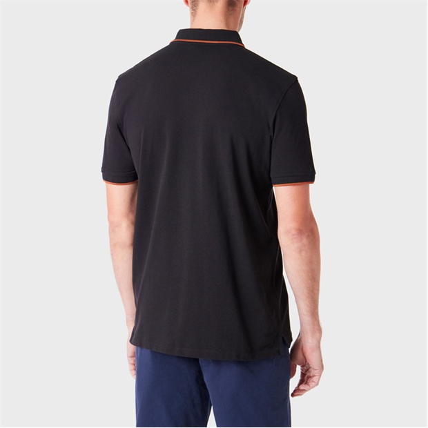 Tricouri polo PS Paul Smith Tipped Zeb pentru barbati negru