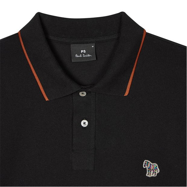 Tricouri polo PS Paul Smith Tipped Zeb pentru barbati negru