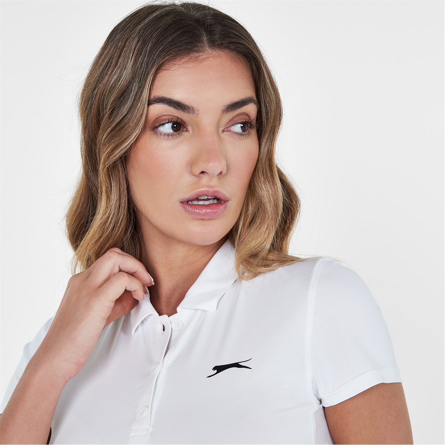 Tricou polo Slazenger Shirt pentru Femei alb