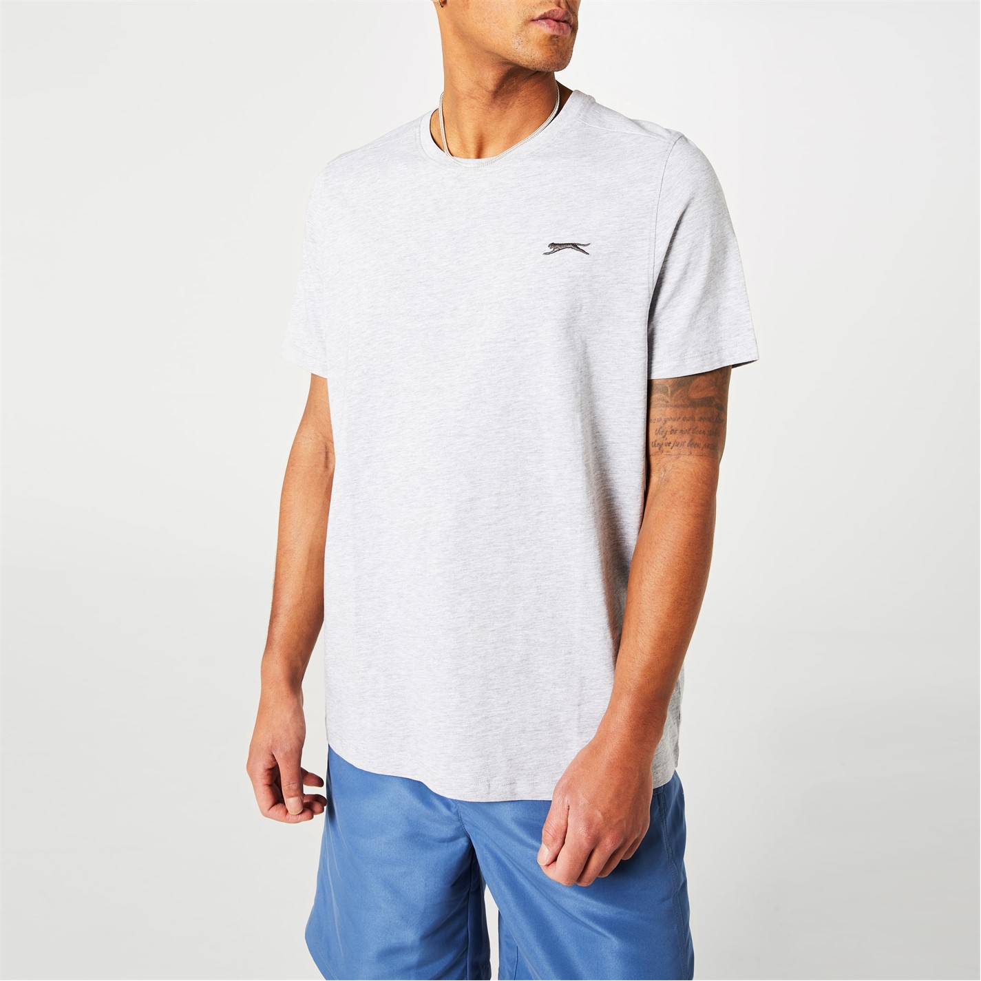 Tricou Slazenger Plain pentru Barbati gri