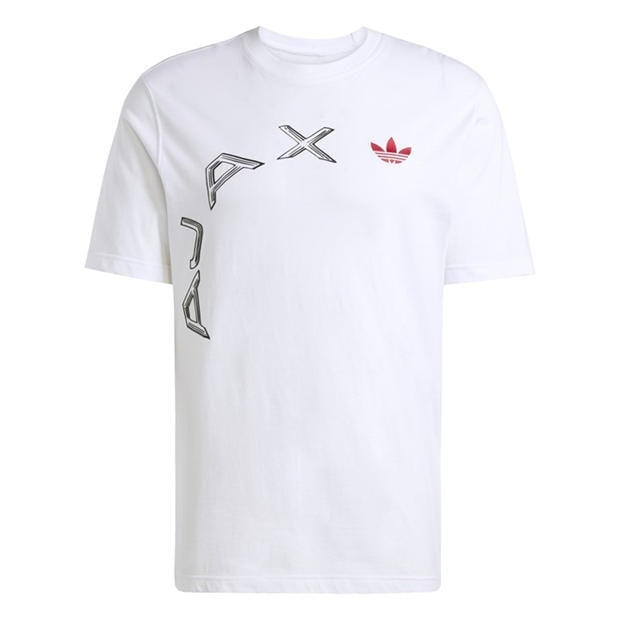 Tricouri Tricou cu imprimeu adidas Ajax Amsterdam - pentru adulti alb