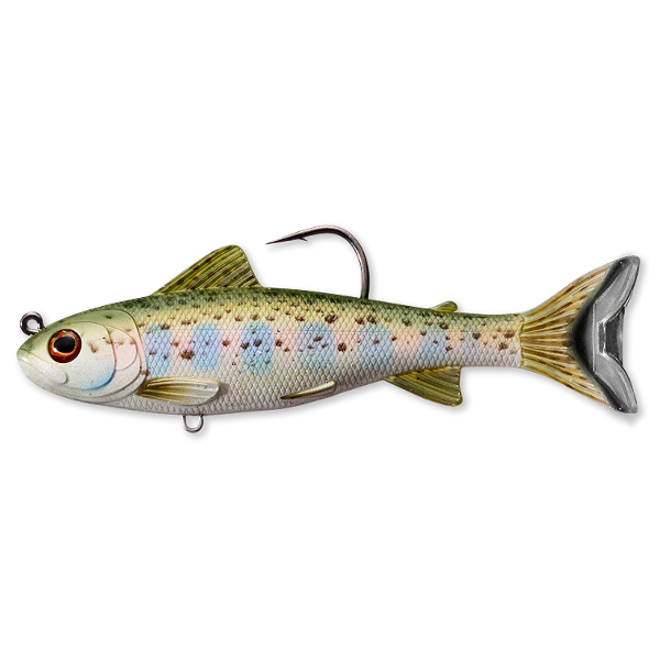 TROUT PARR SWIMBAIT 13,1CM 35G 712 argintiu oliv LIVE TARGET