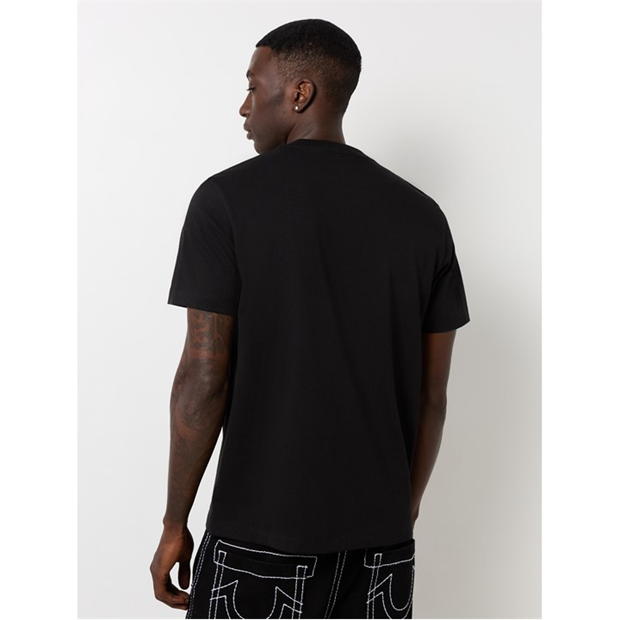 True Religion Og Label Tee negru