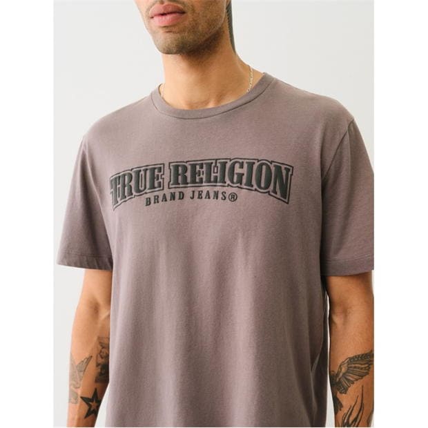 True Religion Painted Horseshoe Relaxed Tee negru