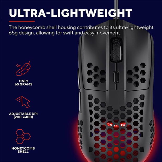 Trust GXT 928 Helox Ultra-Lightweight Mouse multicolor