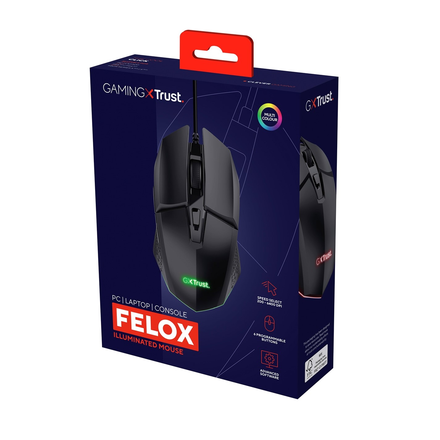 Trust GXT 109 Felox Mouse - negru