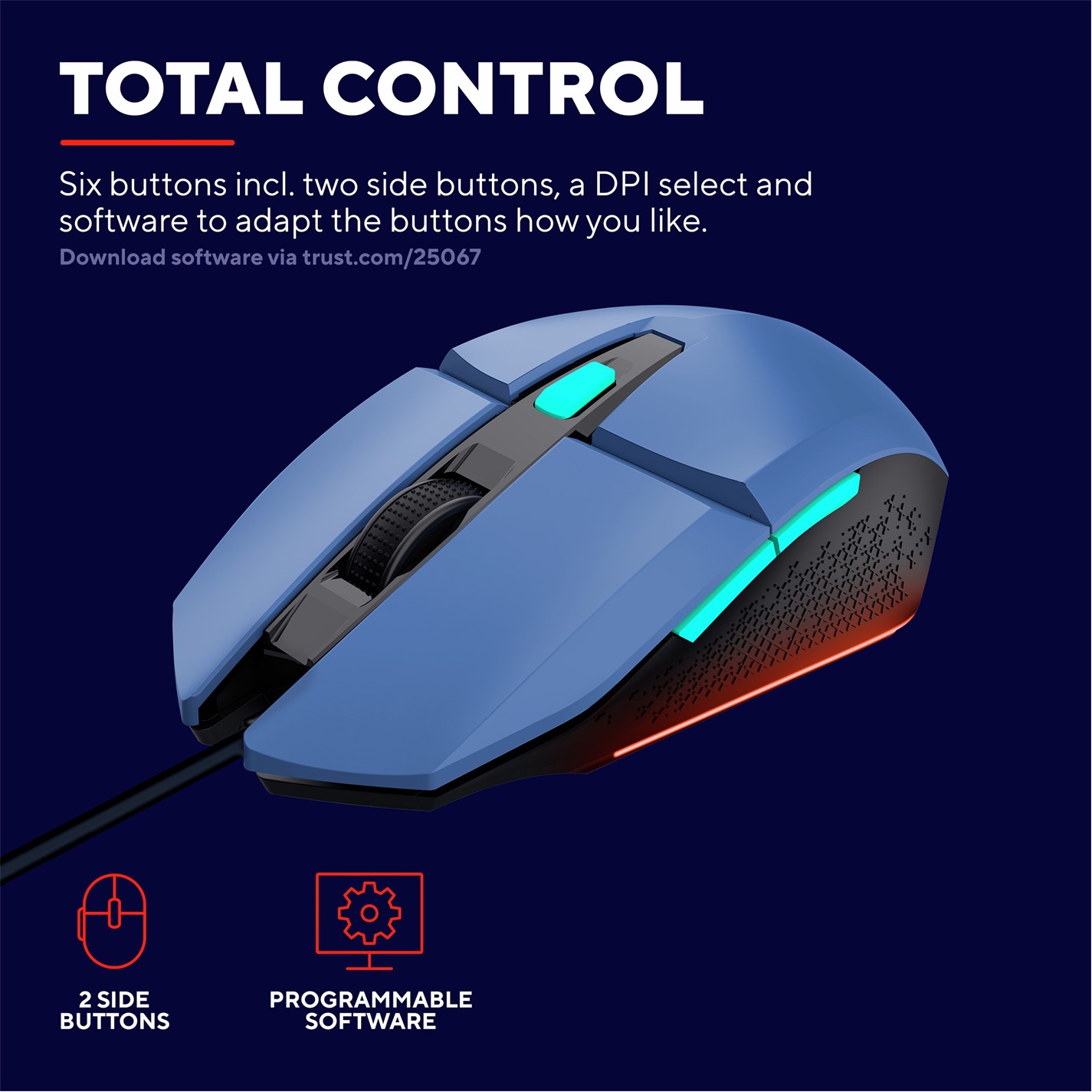 Trust Trust GXT 109B Felox Gaming Mouse - albastru