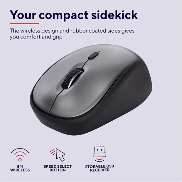 Trust YVI Plus Wireless Mouse negru