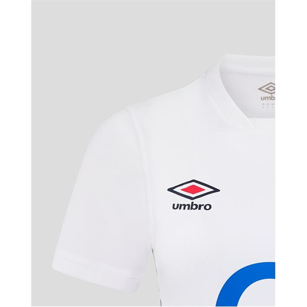 Tricou Acasa Umbro Anglia Rugby rosu Roses 2024 Juniors alb