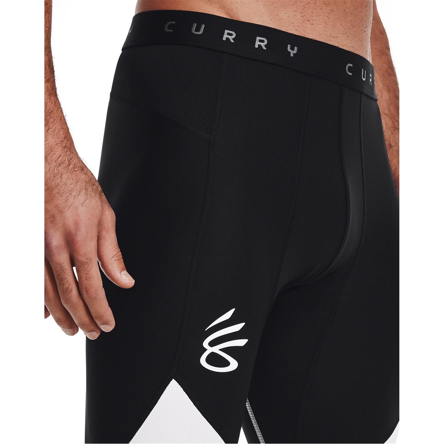 Under Armour Curry trei quarterLeggings pentru Barbati negru alb