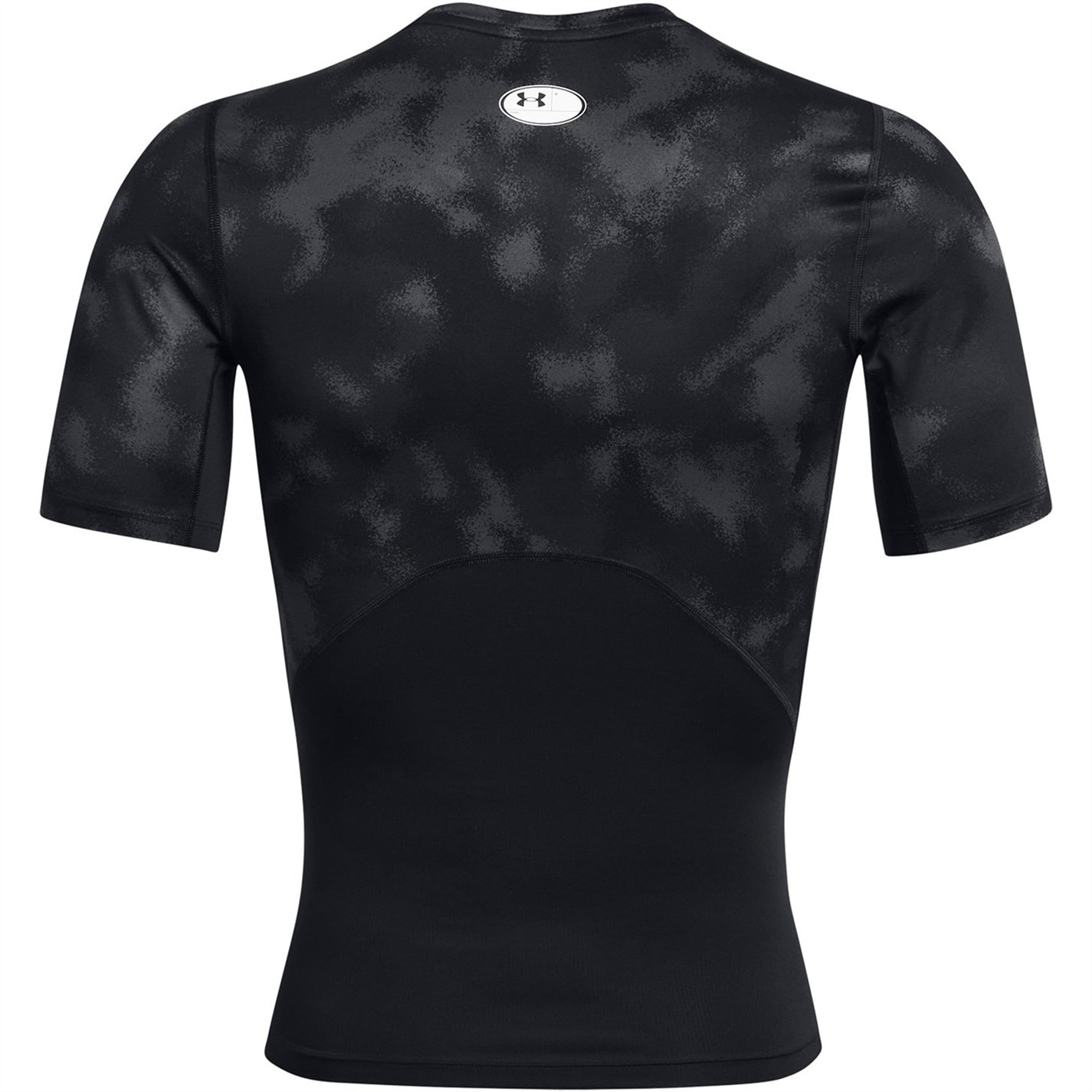 Under Armour HeatGear® Printed maneca scurta pentru Barbati negru alb