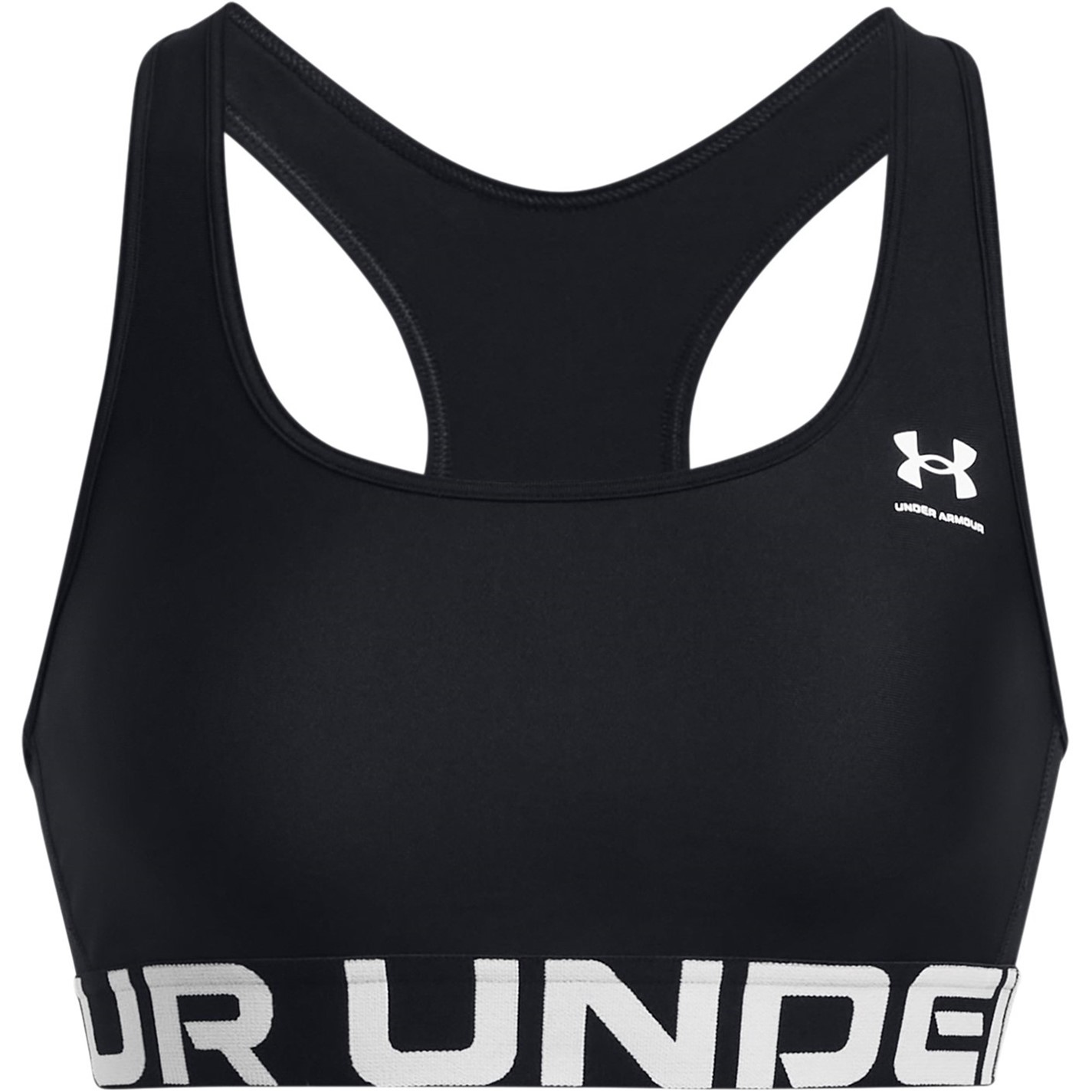 Bustiera sport Under ARMOUR HeatGear® Armour Mid Branded pentru Femei negru