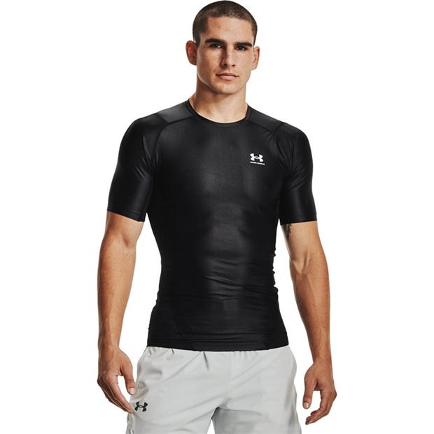 Under Armour HG IsoChill Comp SS negru alb