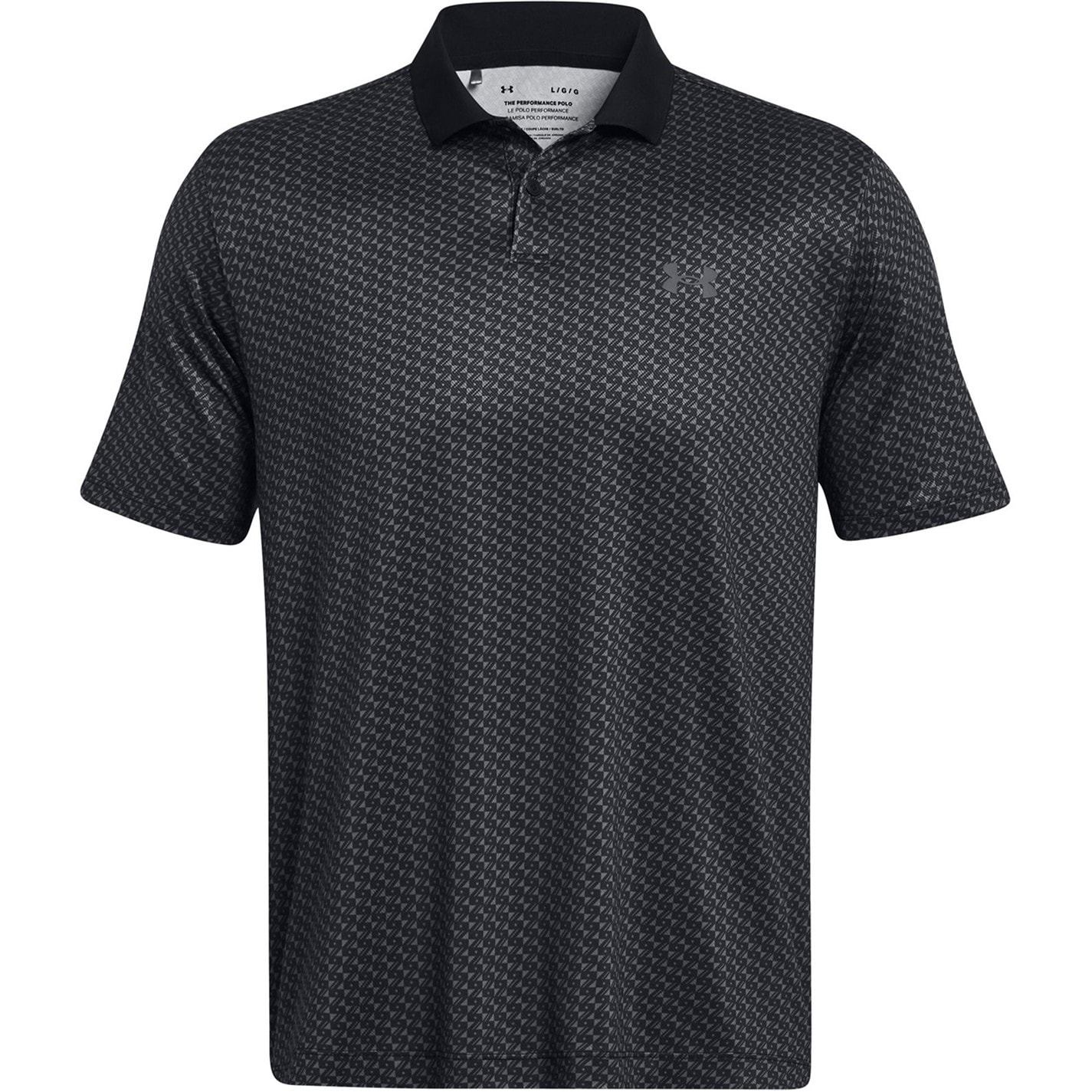 Under Armour Perf 3.0 Printed Polo negru