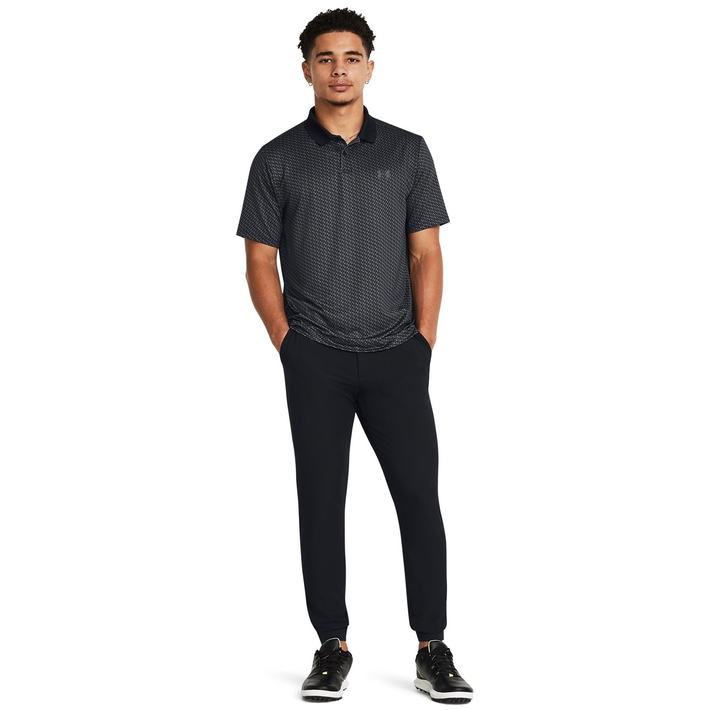 Under Armour Perf 3.0 Printed Polo negru