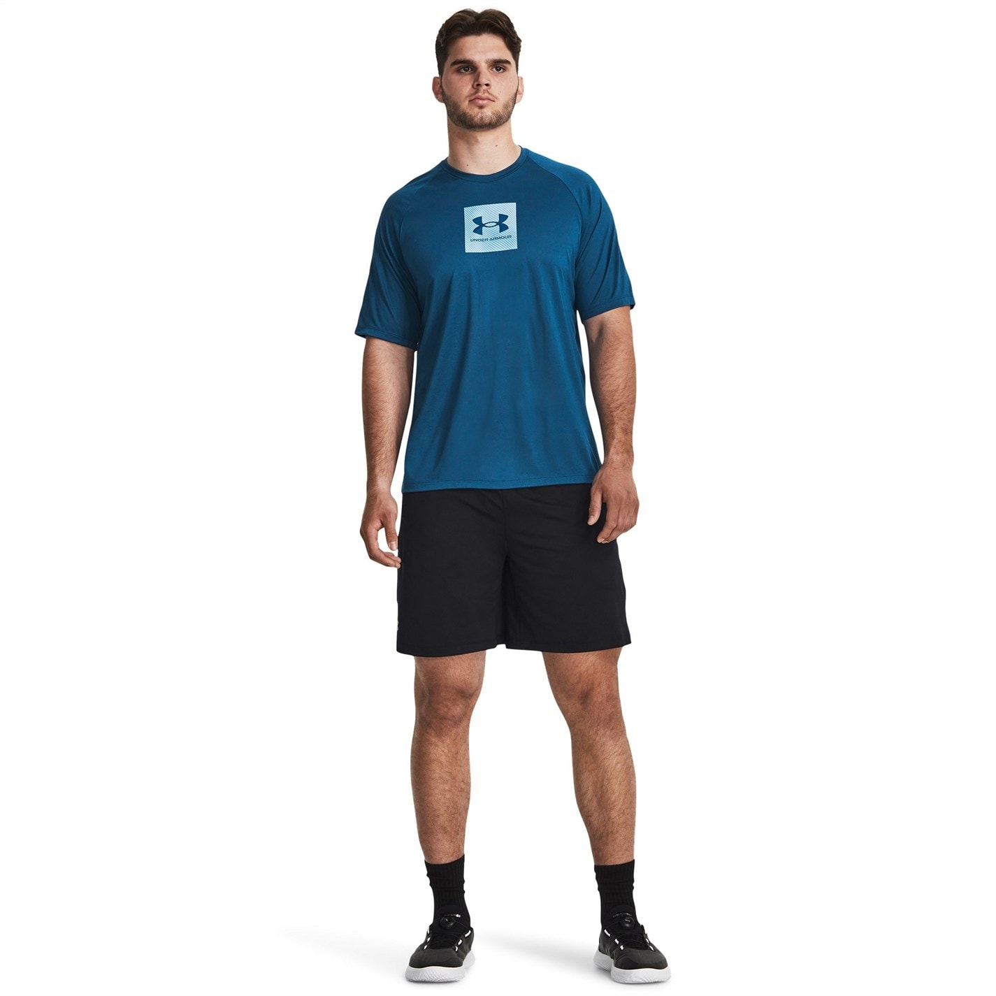 Under Armour Tech Prt Fill SS albastru