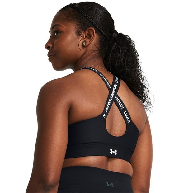 Under ARMOUR Ua Infinity High cu fermoar 2.0 Bra Impact Sports pentru femei negru