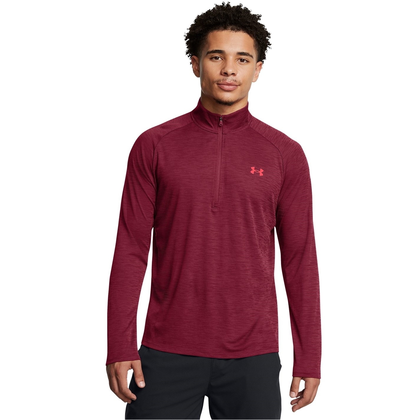 Under ARMOUR UA Tech™ ½ cu fermoar cu Maneca Lunga pentru Barbati rosu