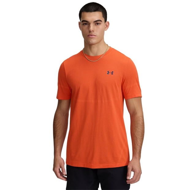 Under ARMOUR UA Vanish Elite Seamless maneca scurta pentru Barbati foc rosu