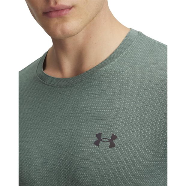 Under ARMOUR UA Vanish Elite Seamless maneca scurta pentru Barbati silica verde