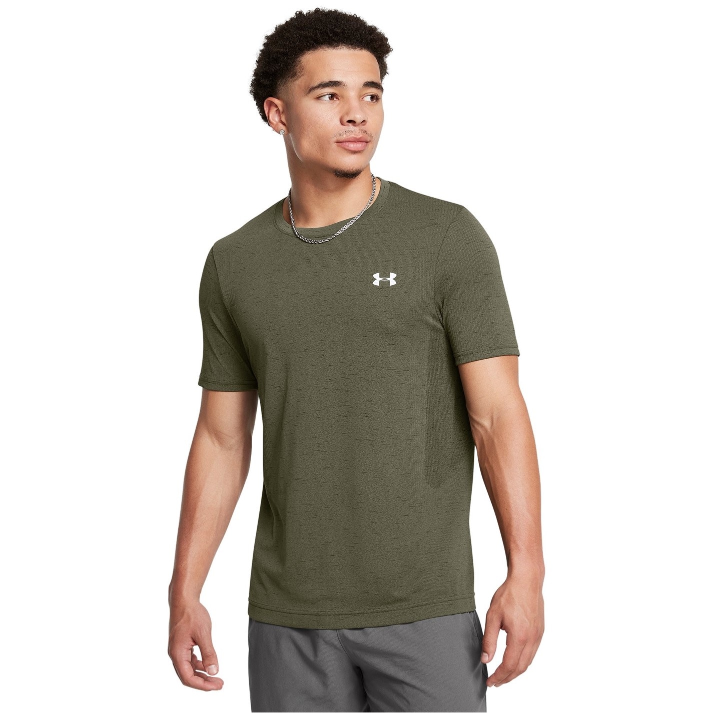 Under ARMOUR UA Vanish Seamless maneca scurta pentru Barbati albastru verde