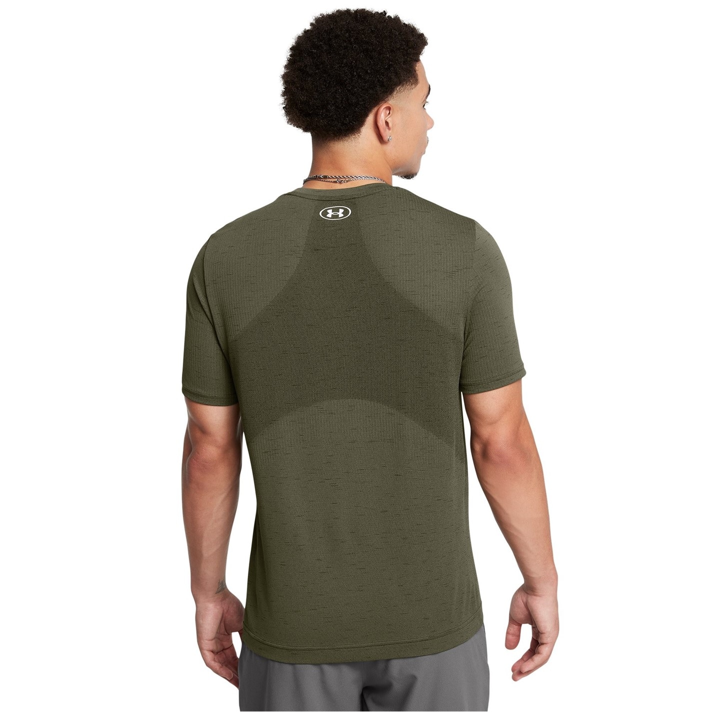 Under ARMOUR UA Vanish Seamless maneca scurta pentru Barbati albastru verde