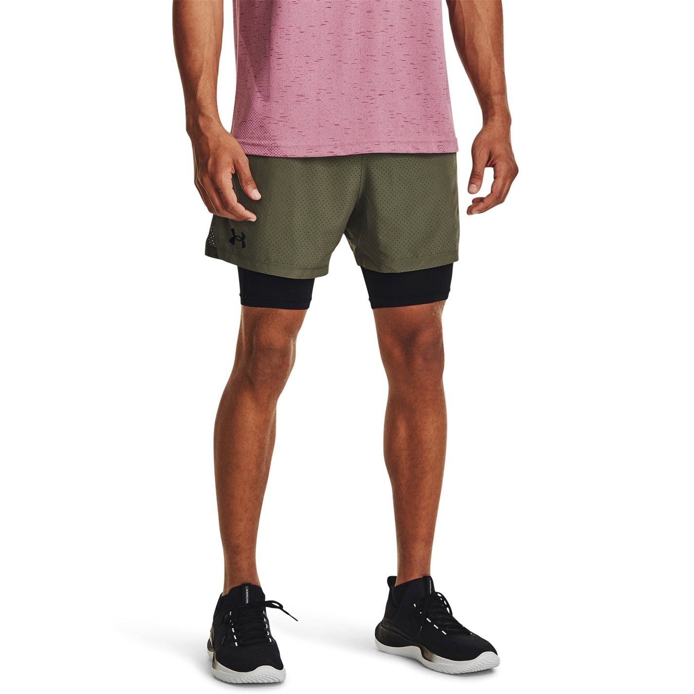 Under ARMOUR Ua Vanish Wvn 2in1 Vent Sts sala Short pentru Barbati verde