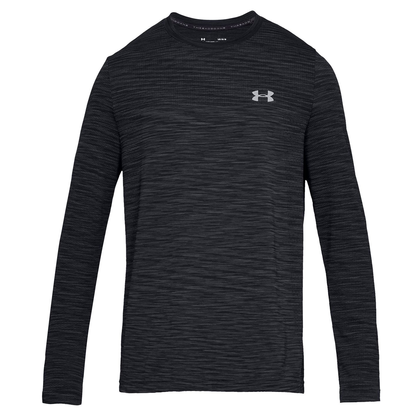 Tricou Under Armour Armour Vanish Seamless cu Maneca Lunga Performance negru gri