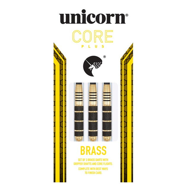 Unicorn Core Plus Win Brass Darts negru auriu