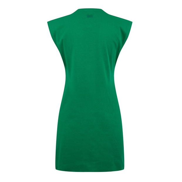 Rochie United Colors of Benetton Jersey fara maneci Mini verde