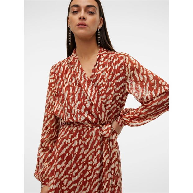 Vero Moda VM Rie Wrap Ds pentru femei fired rosu