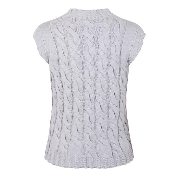 Vesta tricot EMPORIO ARMANI Emporio femei gri