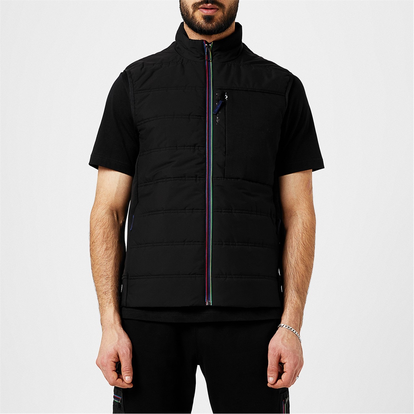 Veste PS PAUL SMITH Patch cu dungi negru