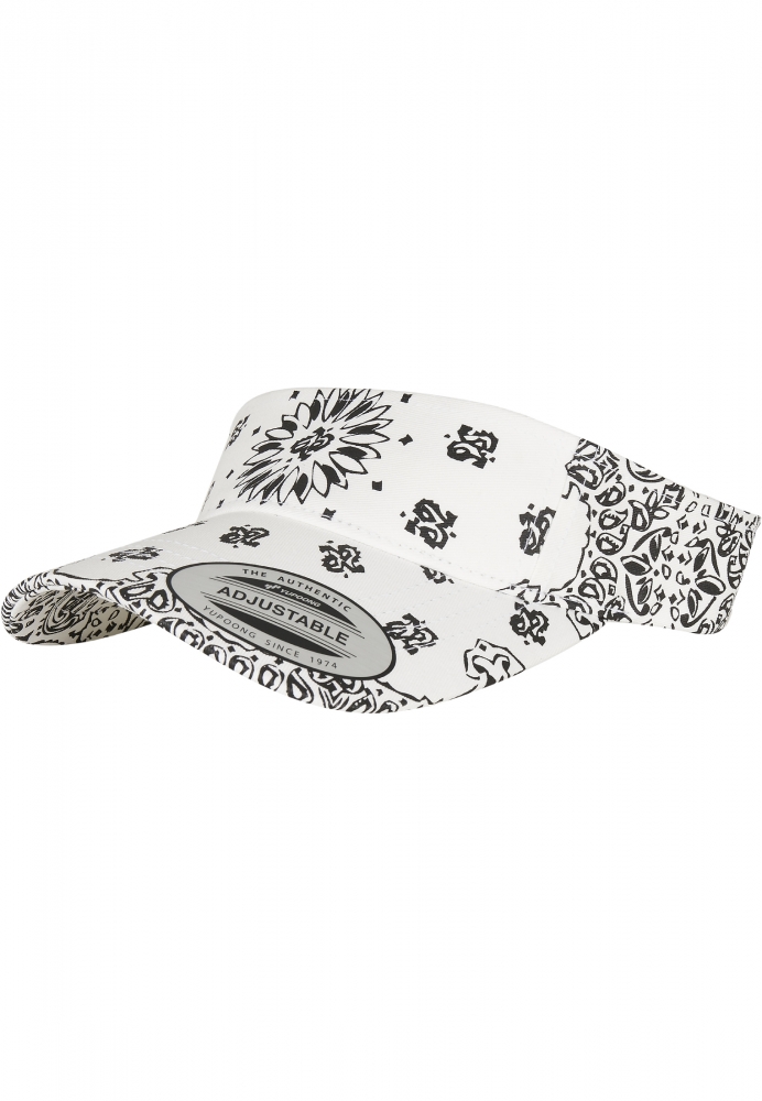 Visor Bandana Print alb Flexfit