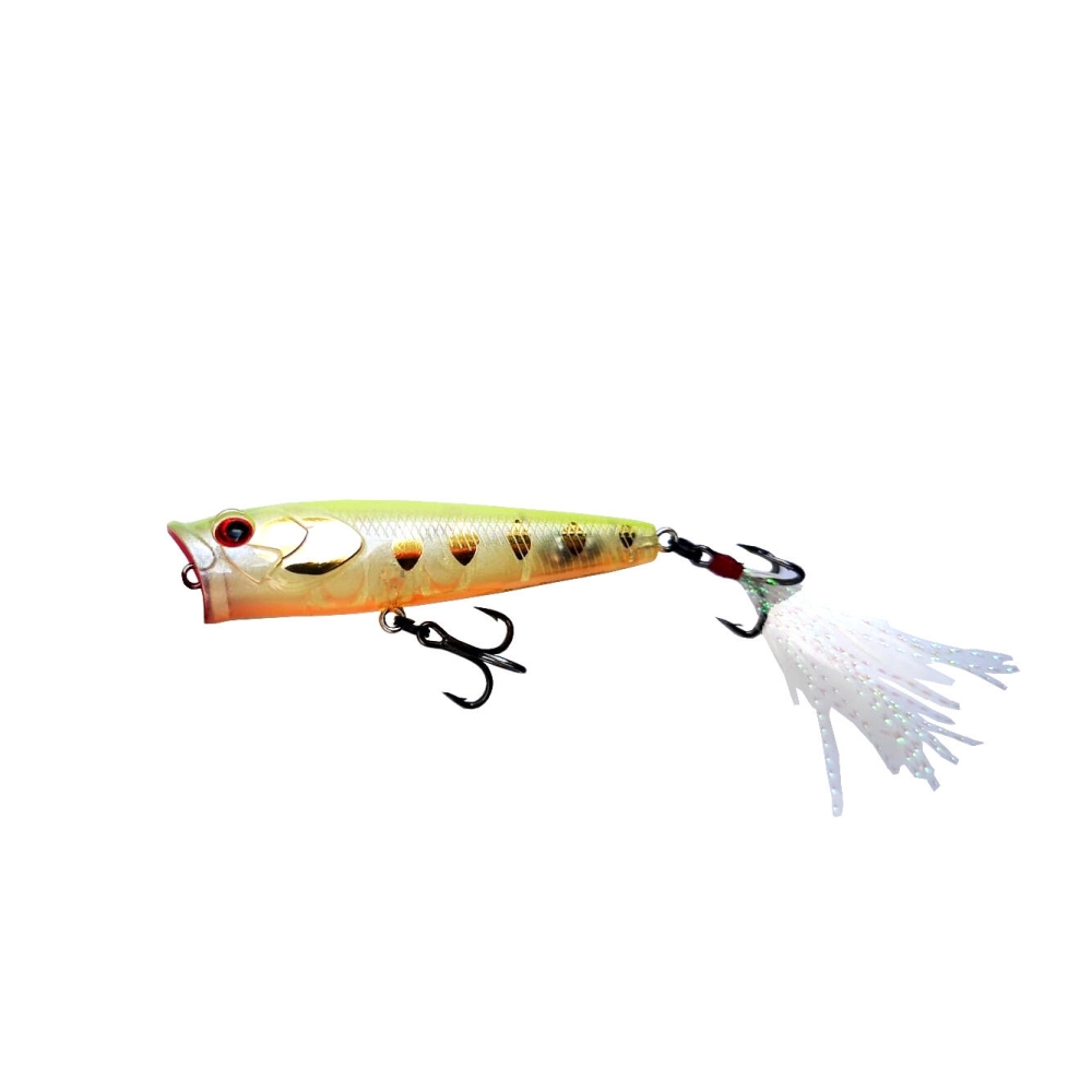 VOBLER BURPY POPPER, 6,5CM 6,3G, GOLD S marime 10 MUSTAD